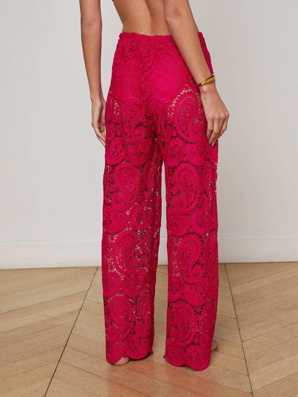 Geraldine Cover-Up Pant in Fuschia | L'AGENCE Women