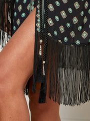 Caterina Cover-Up Kimono in Black | L'AGENCE sale