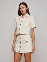 Chita Jacquard Jacket in Ivory | L'AGENCE near me