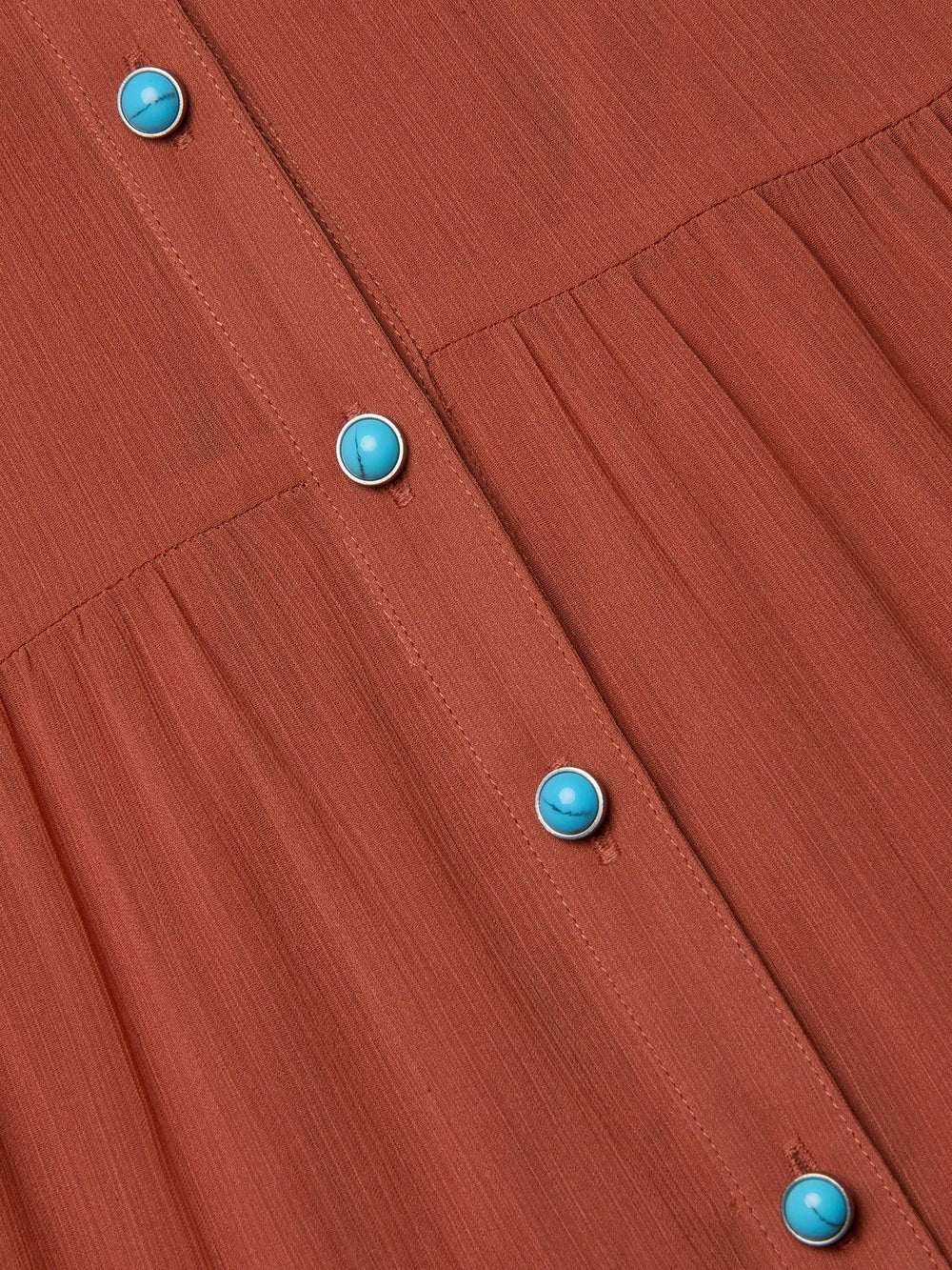 Seraphina Tiered Maxi Dress in Baked Clay | L'AGENCE discount
