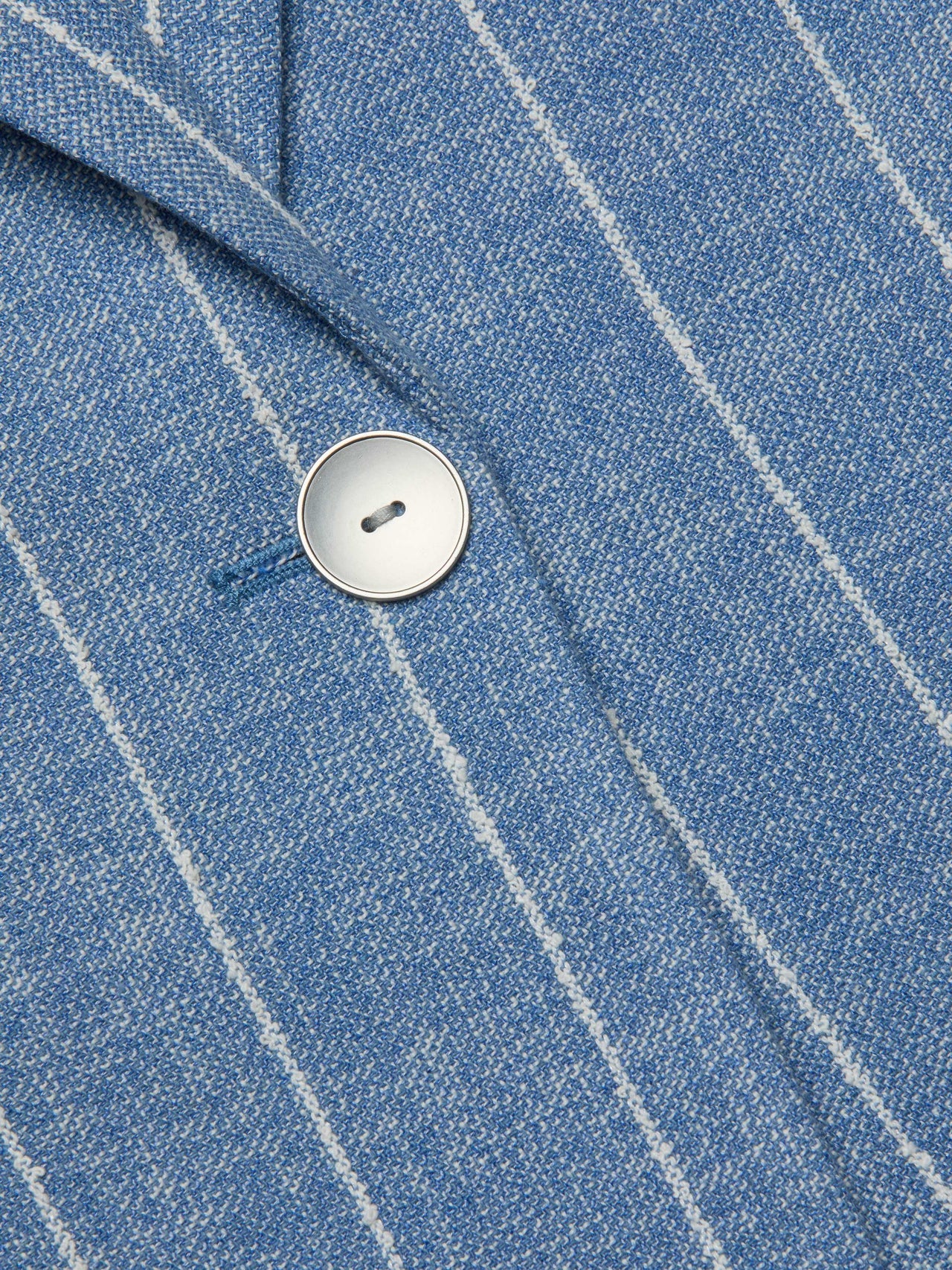 Chamberlain Pinstriped Blazer in Sky Blue/White Pinstripe | L'AGENCE Women