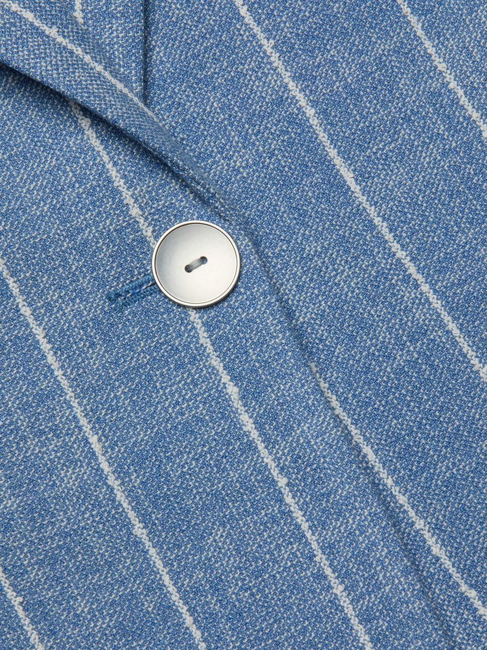 Chamberlain Pinstriped Blazer in Sky Blue/White Pinstripe | L'AGENCE Women