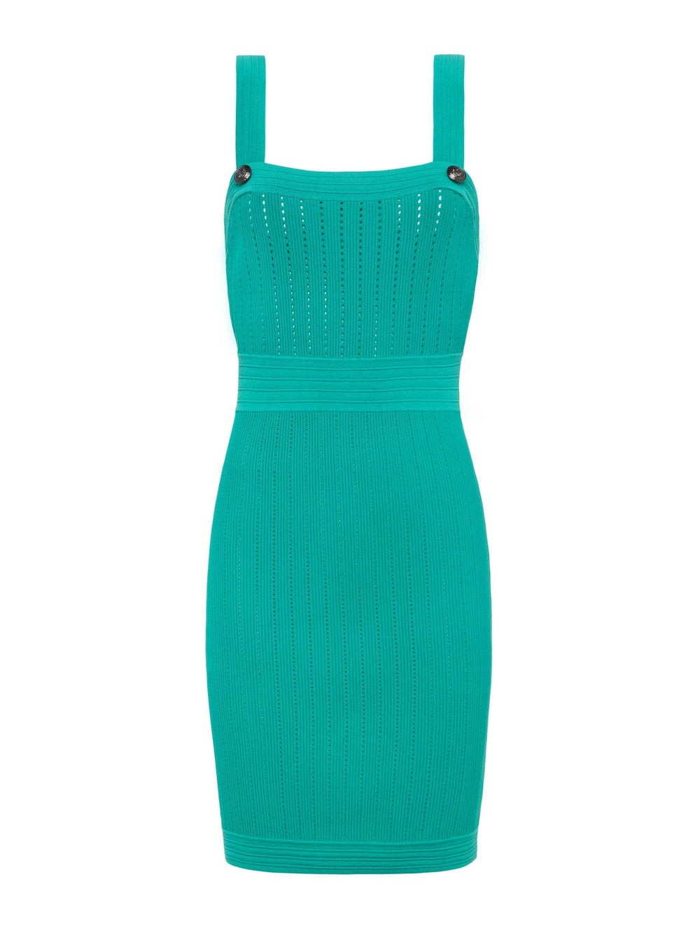 Rehannin Pointelle Knit Dress in Lagoon/Ant Nickel | L'AGENCE for sale