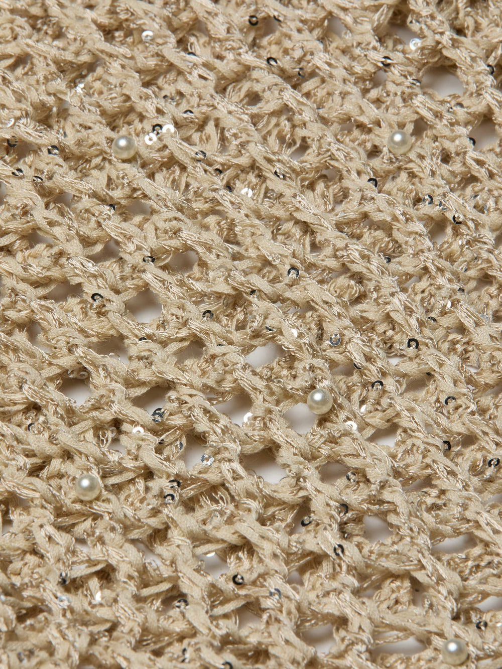 Nashwa Embellished Sweater in Natural Multi Pearls | L'AGENCE discount