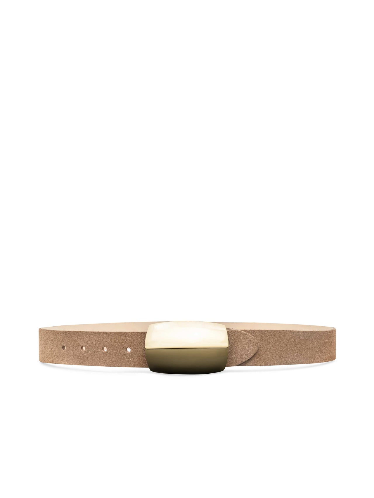 Milou Suede Belt in Cappuccino | L'AGENCE discount