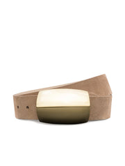 Milou Suede Belt in Cappuccino | L'AGENCE discount