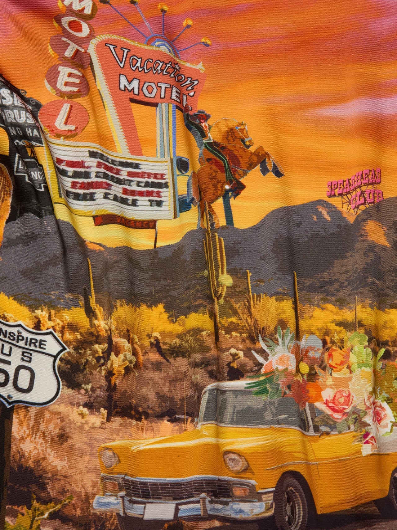 Fawn Desert Print Shirt in Multi Desert Landscape | L'AGENCE online