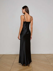 Sayla Silk Gown in Black | L'AGENCE near me