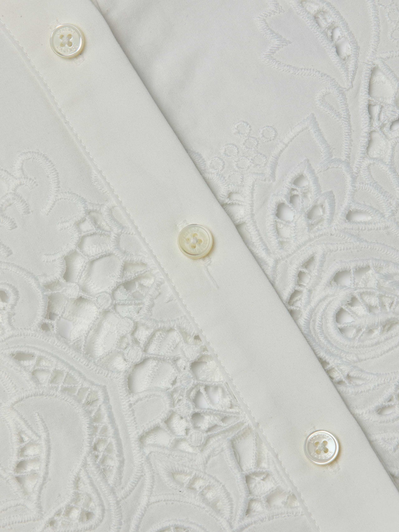 Seychelle Cropped Eyelet Blouse in White | L'AGENCE US