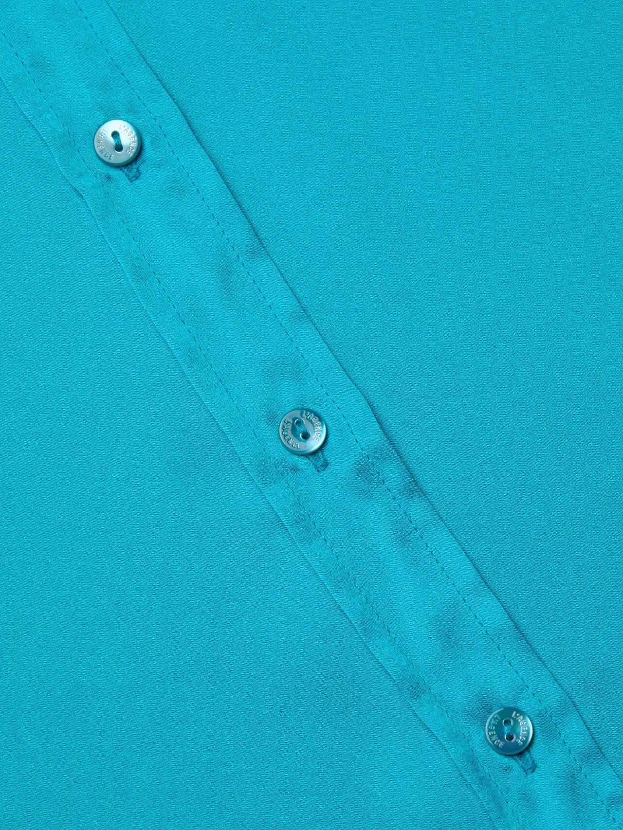 Ellah Silk Blouse in Bright Aqua | L'AGENCE US