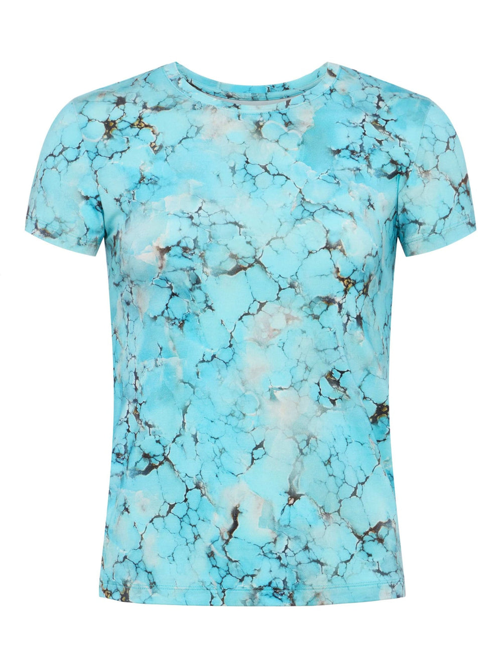 Ressi Fitted Tee in Multi Turquoise Stone | L'AGENCE discount