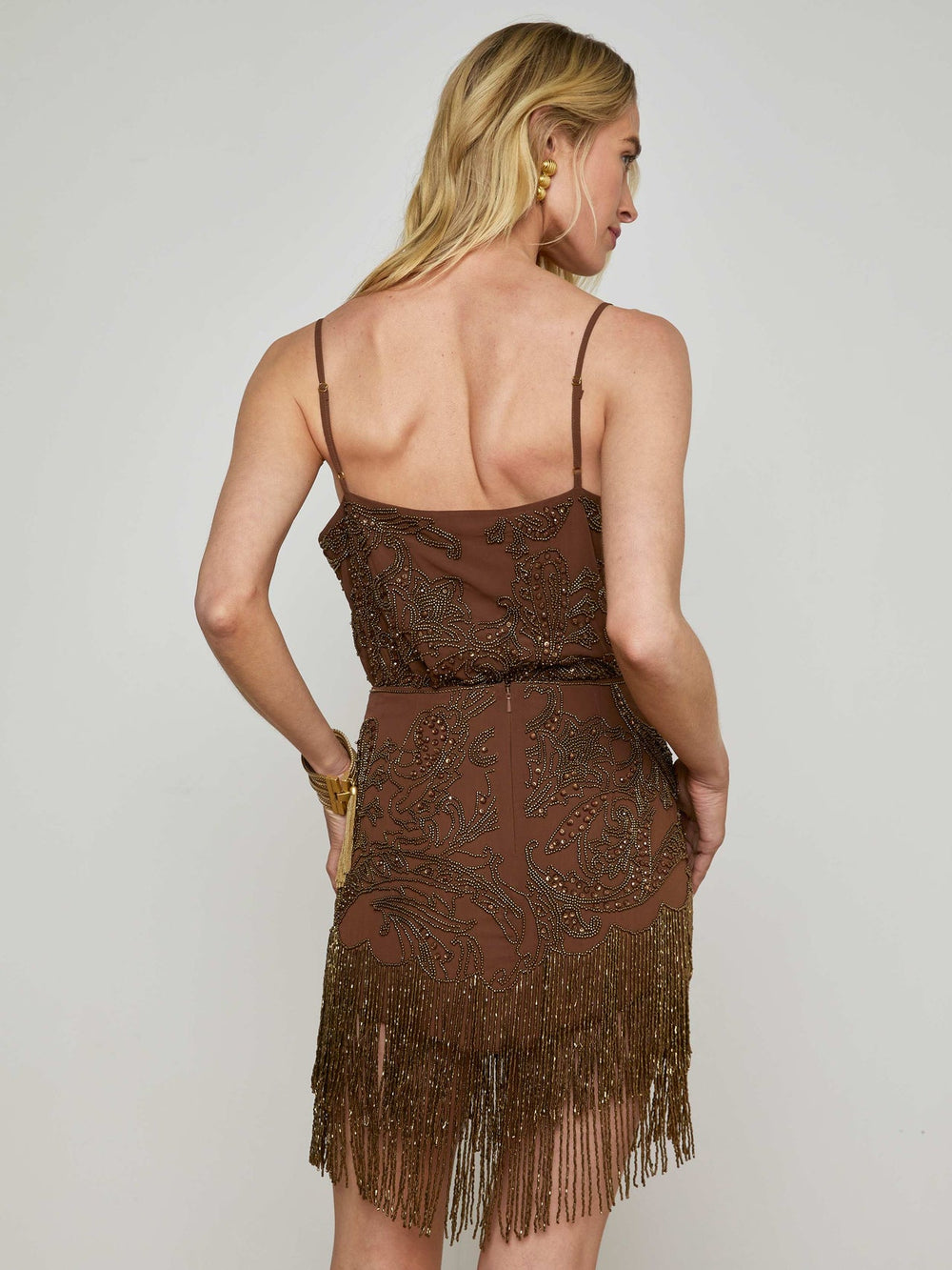 Kass Embellished Camisole in Pinecone | L'AGENCE near me
