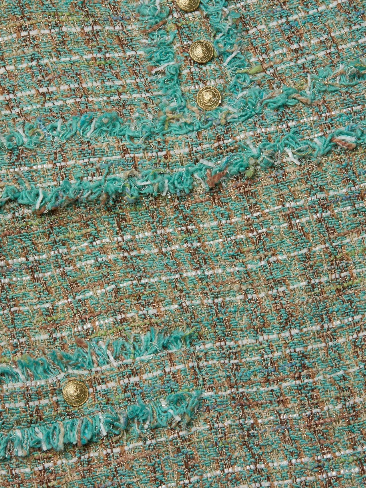 Valli Tweed Mini Dress in Lagoon/Light Brown Tweed | L'AGENCE discount