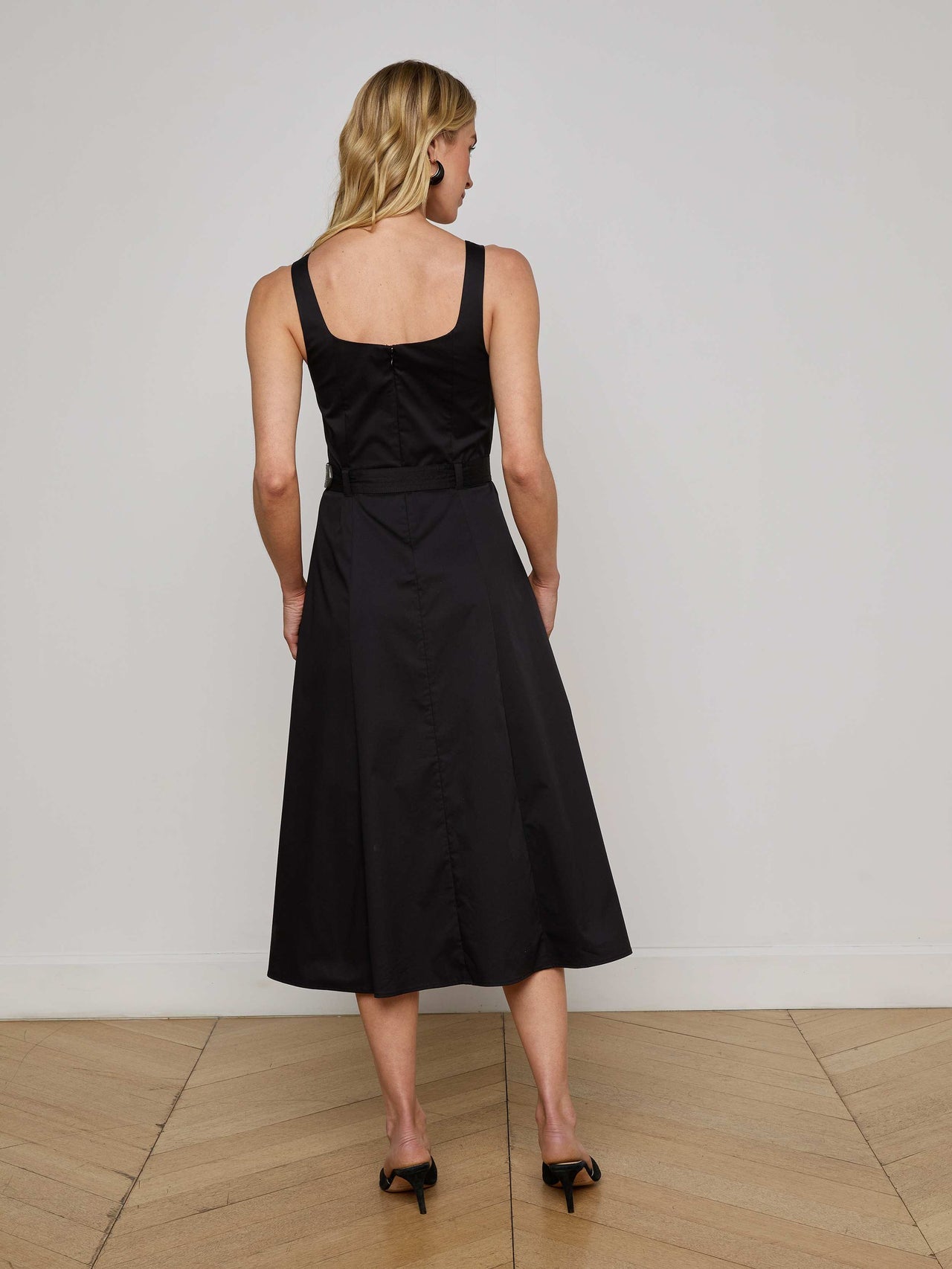 Tazia Midi Dress in Black | L'AGENCE near me