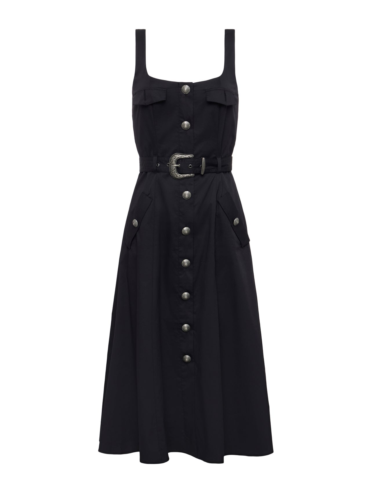 Tazia Midi Dress in Black | L'AGENCE near me