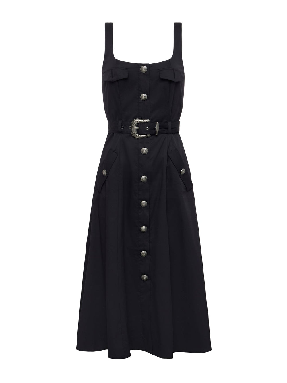 Tazia Midi Dress in Black | L'AGENCE near me