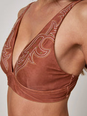 Lexie Bikini Top in Bronze | L'AGENCE US