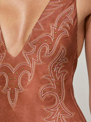 Lisa Plunge One-Piece Swimsuit in Bronze | L'AGENCE near me