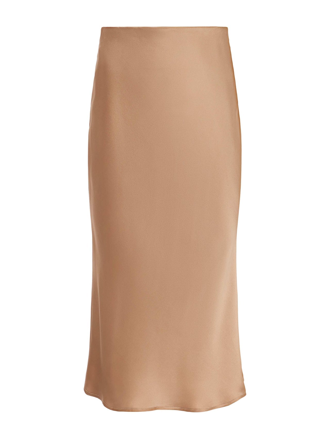 Perin Silk Midi Skirt in Dark Cappuccino | L'AGENCE for sale