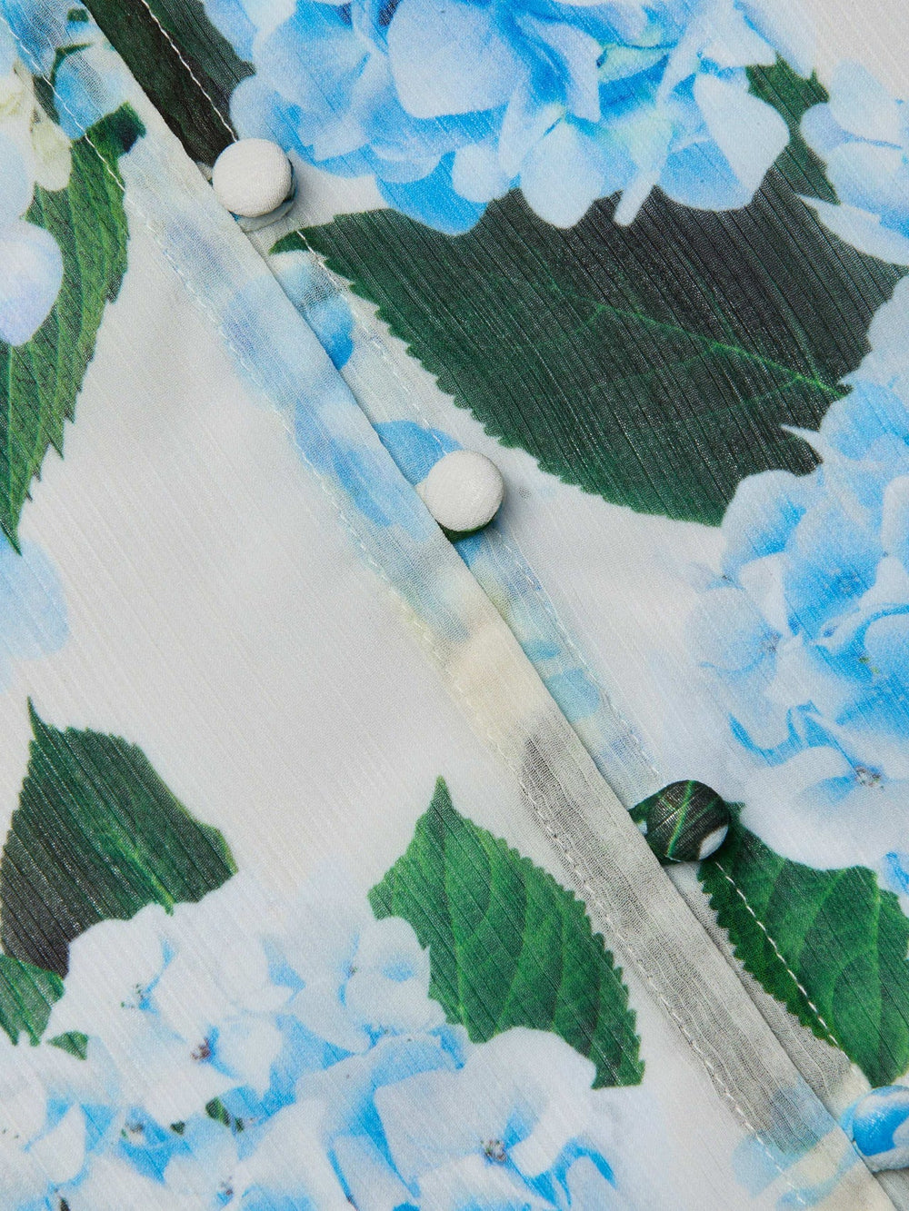 Teagan Blouse in Ivory/Light Blue Hydrangea | L'AGENCE near me