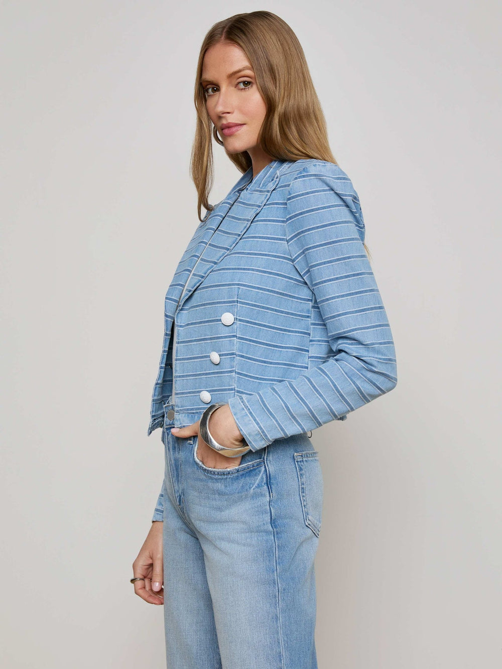 Dolly Striped Blazer in Tempe | L'AGENCE discount