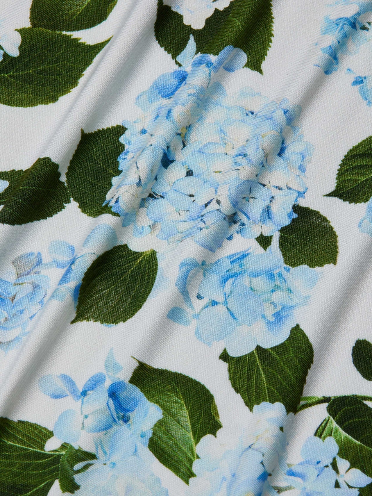 Ressi Fitted Tee in Ivory/Light Blue Hydrangea | L'AGENCE discount