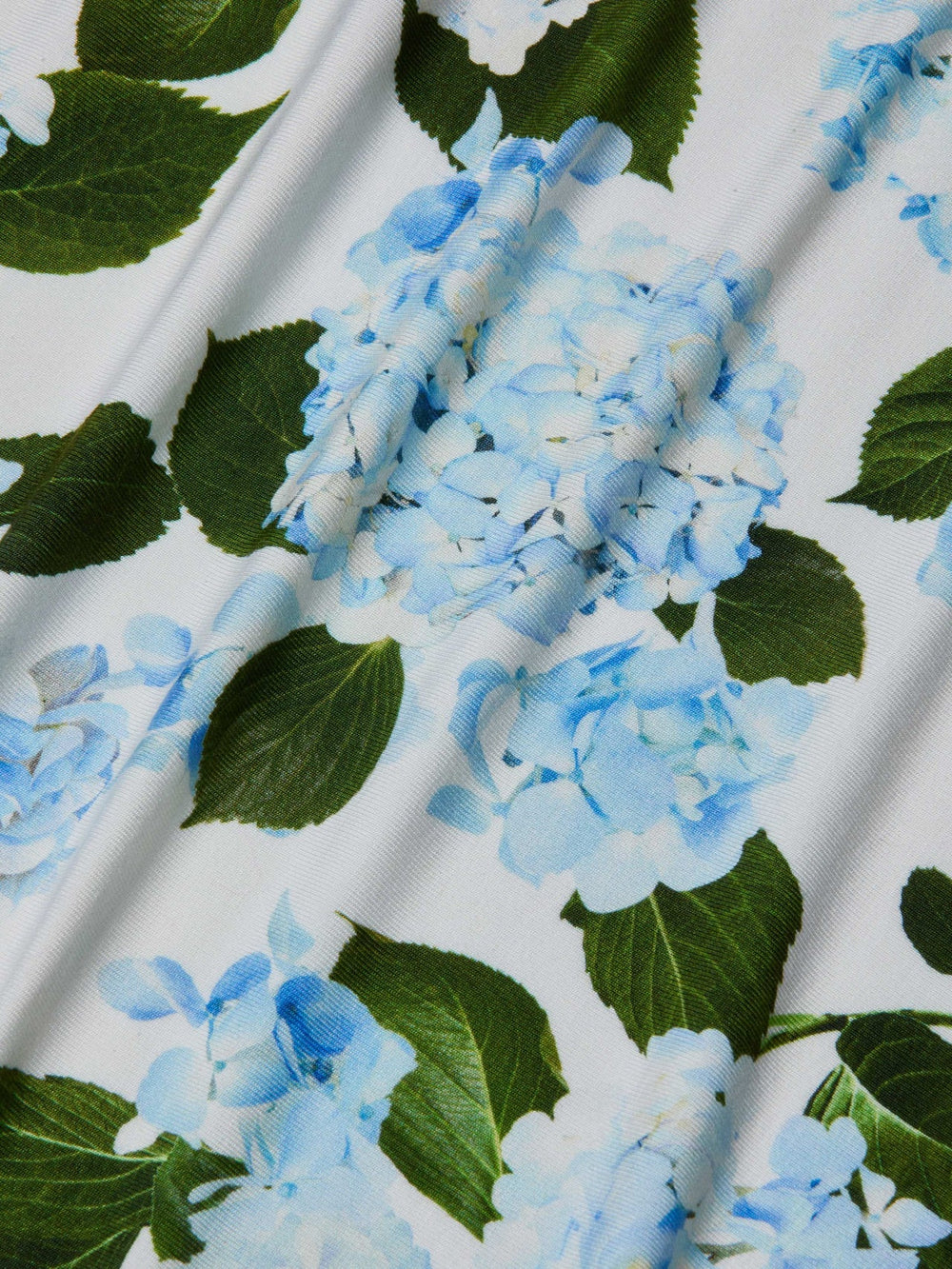 Ressi Fitted Tee in Ivory/Light Blue Hydrangea | L'AGENCE discount