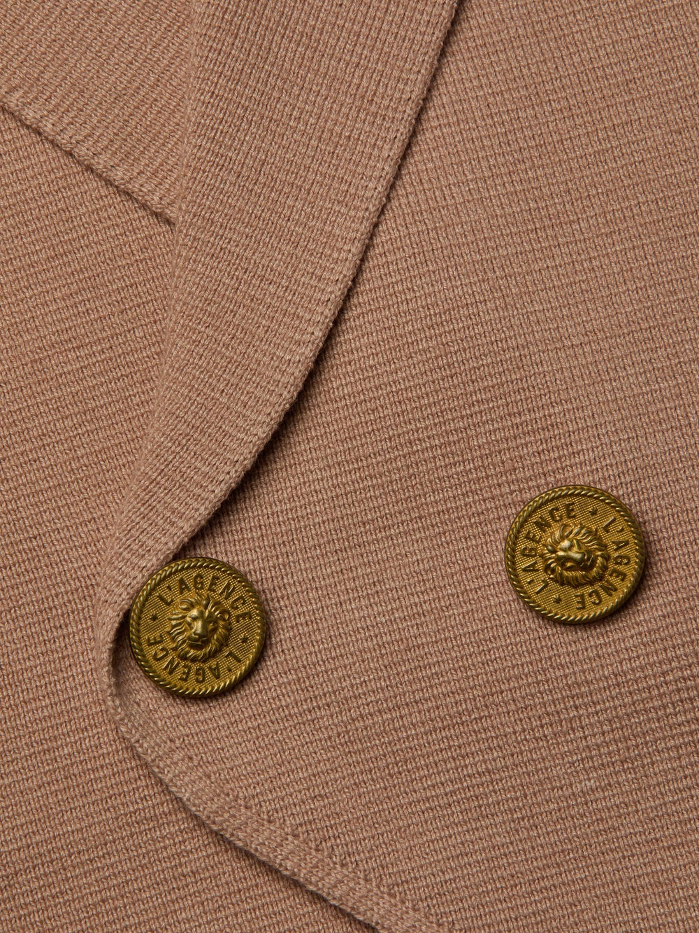 Zadie Knit Vest in Dark Cappuccino/Gold | L'AGENCE online