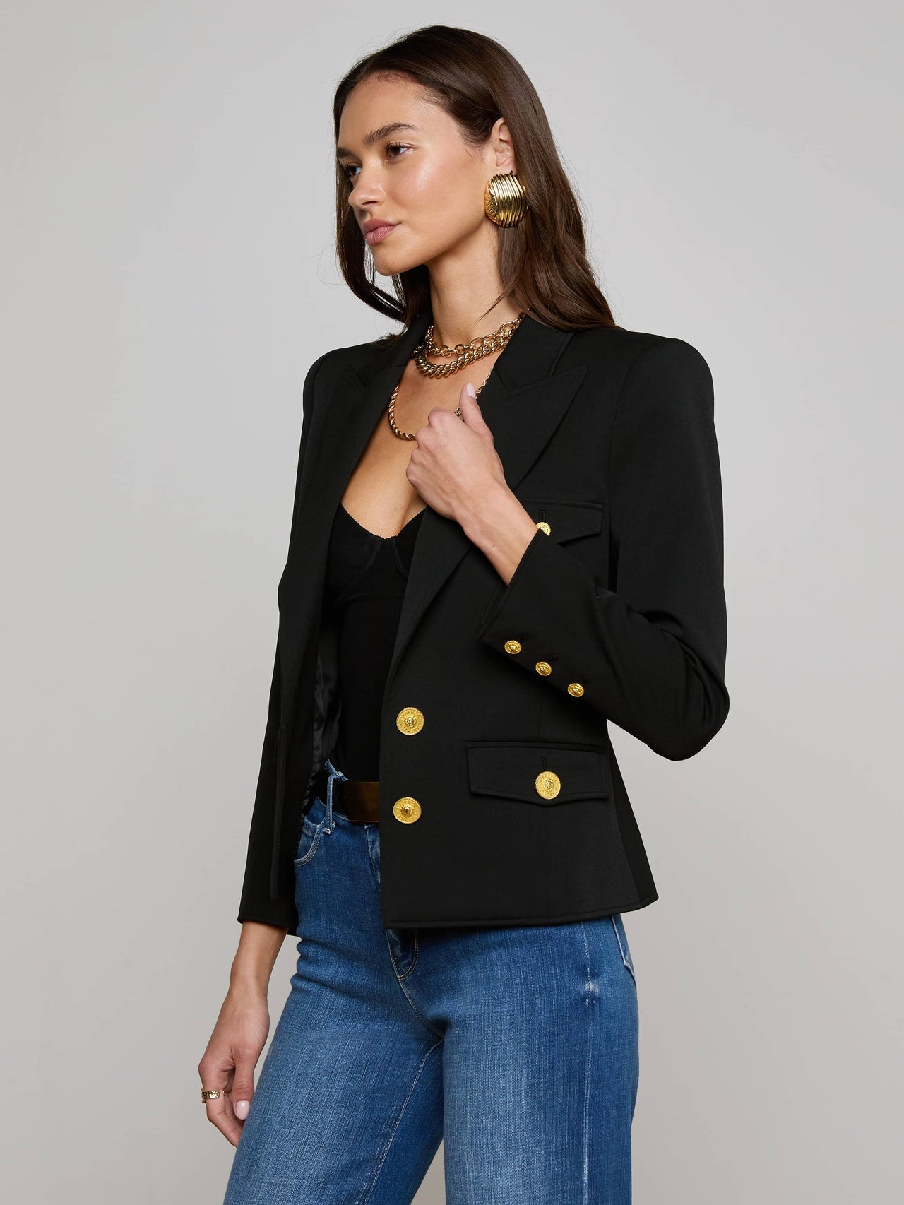Wylla Blazer in Black | L'AGENCE US