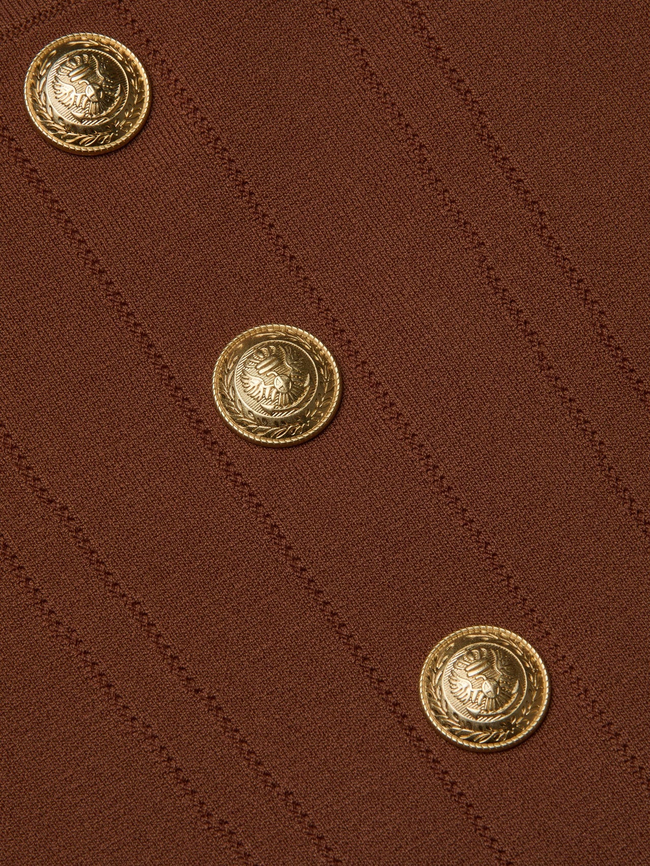 Saga Top in Sepia Brown/Gold | L'AGENCE US
