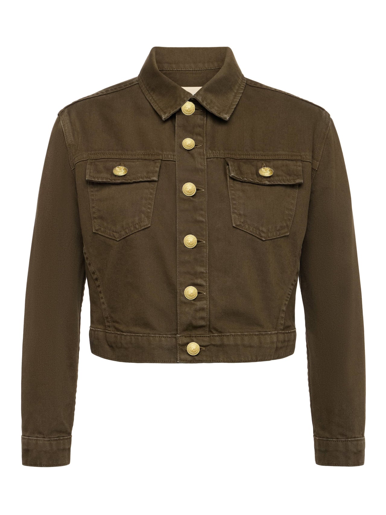 Koda Cropped Jean Jacket in Pine | L'AGENCE discount