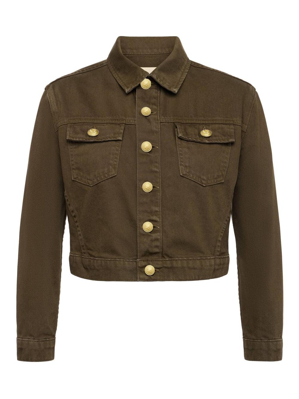 Koda Cropped Jean Jacket in Pine | L'AGENCE discount