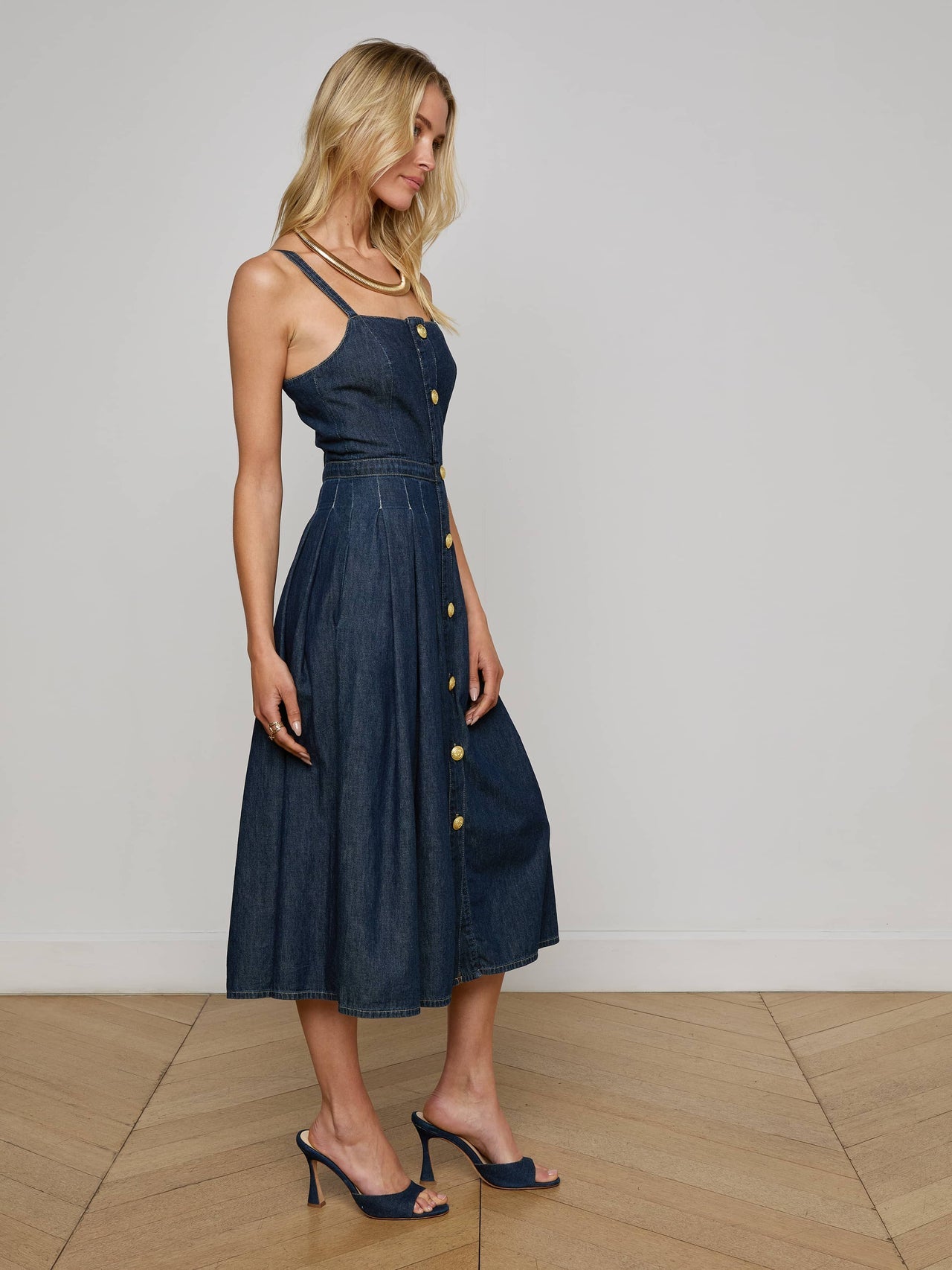 Esmeralda Chambray Dress in Raleigh | L'AGENCE near me