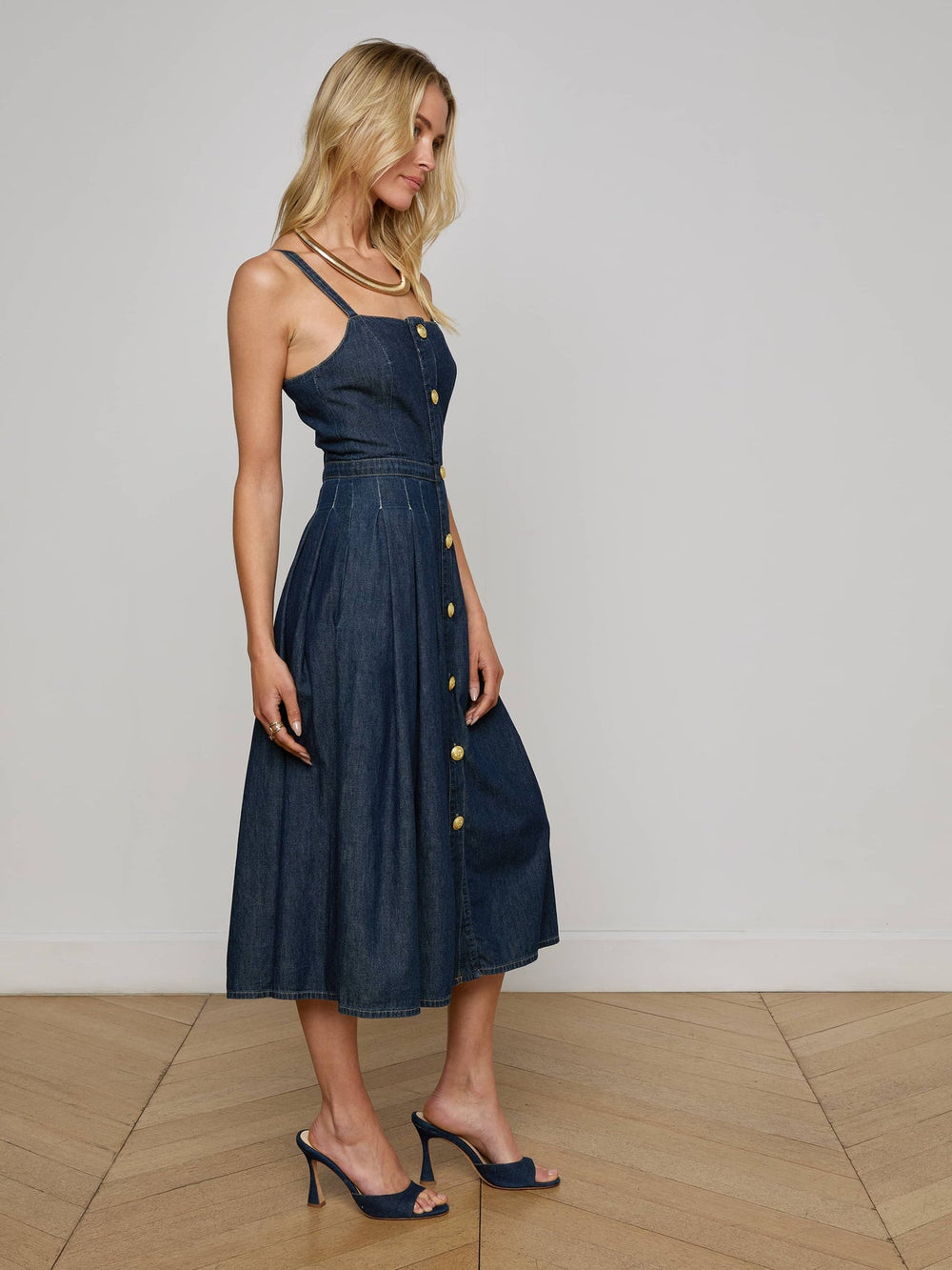 Esmeralda Chambray Dress in Raleigh | L'AGENCE near me