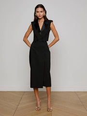 Hollis Vest in Black | L'AGENCE Women