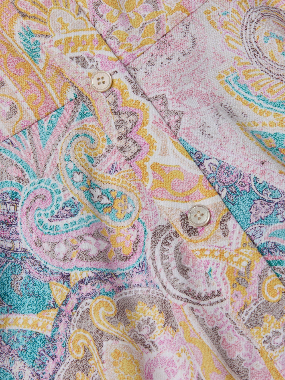 Meadow Mini Shirt Dress in Multi Western Paisley | L'AGENCE online