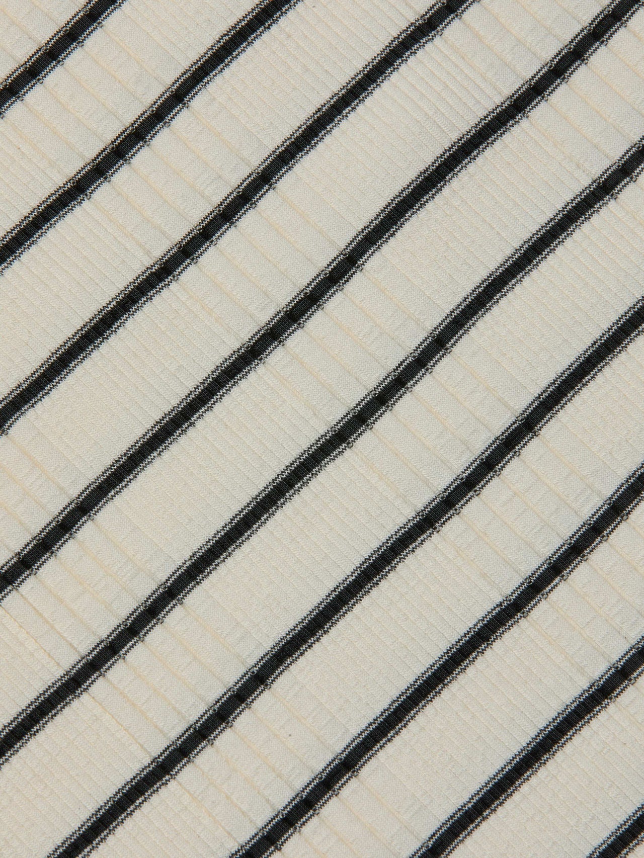 Rosie Mock-Neck Tank in Black/Ivory Stripe | L'AGENCE for sale