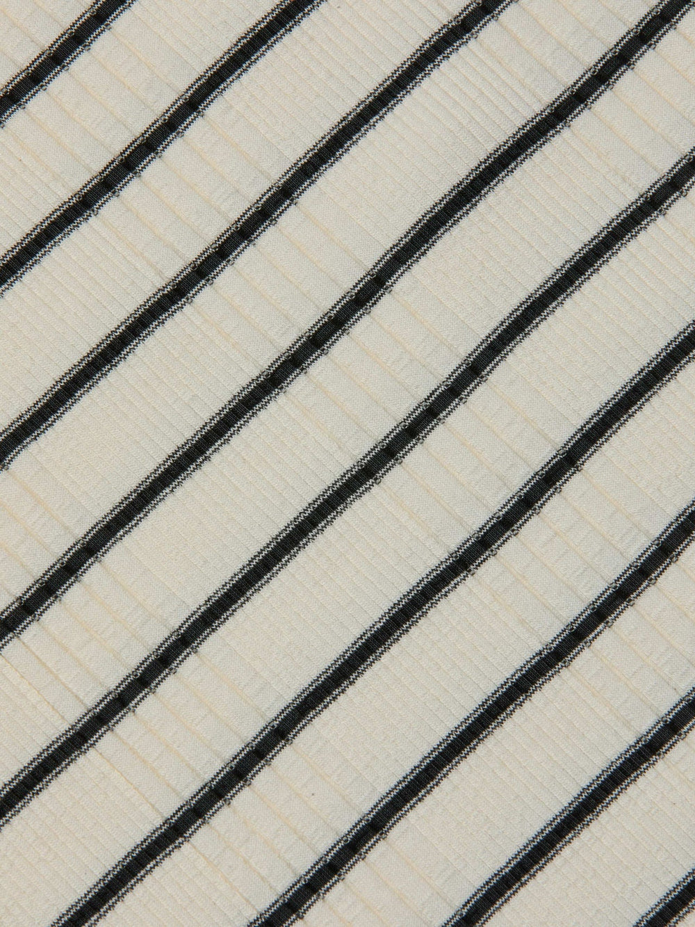 Rosie Mock-Neck Tank in Black/Ivory Stripe | L'AGENCE for sale