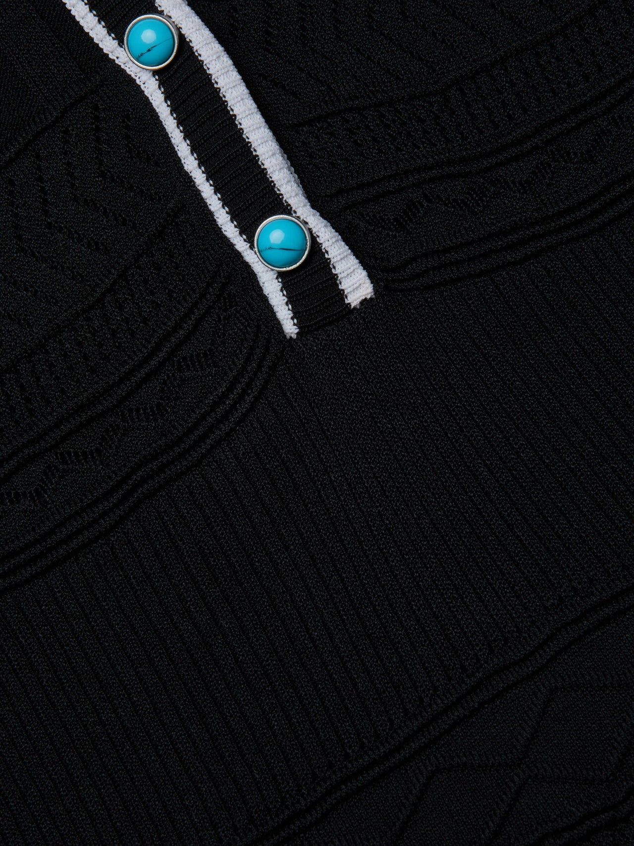 Dakoa Knit Mini Dress in Black/White | L'AGENCE US