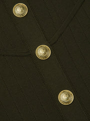 Soleil Knit Dress in Pine/Gold | L'AGENCE US