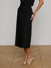 Febe Tuxedo Skirt in Black | L'AGENCE near me