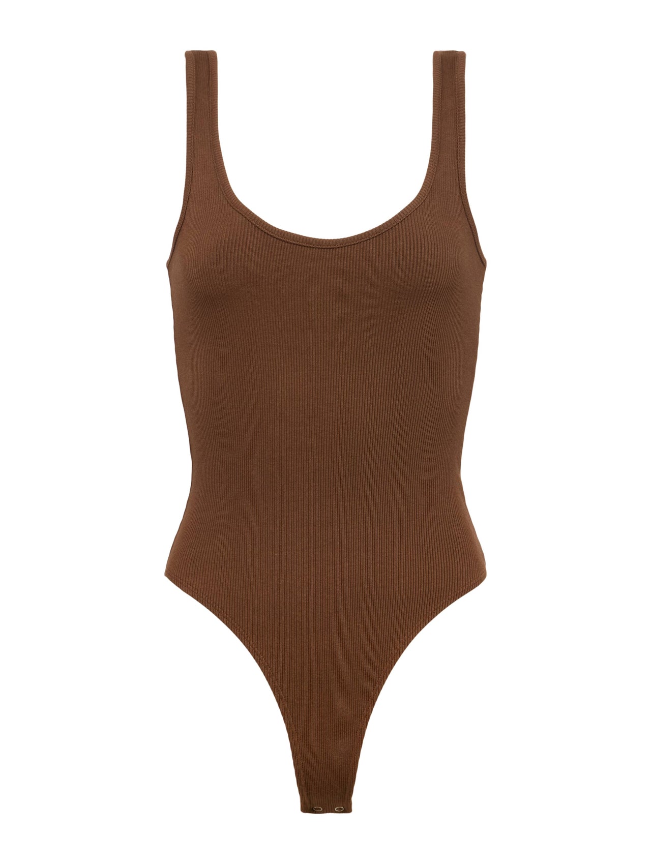 Nica Scoopneck Bodysuit in Sequoia Brown | L'AGENCE sale