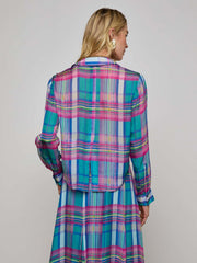 Cosette Plaid Shirt in Multi Colorful Plaid | L'AGENCE near me