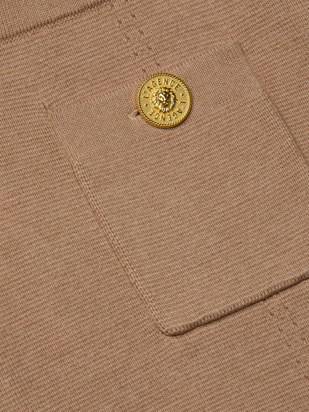 Lottie Knit Short in Dark Cappuccino/Gold | L'AGENCE Women