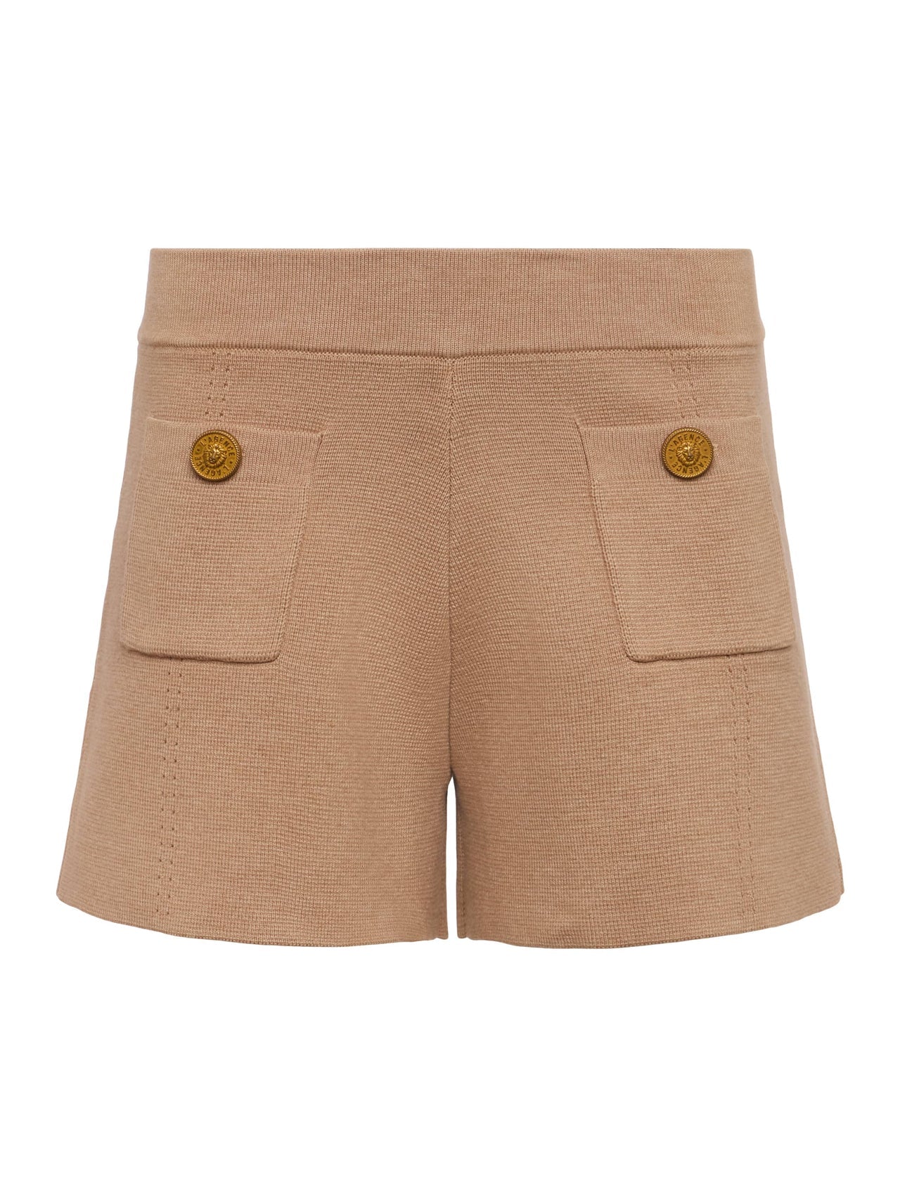 Lottie Knit Short in Dark Cappuccino/Gold | L'AGENCE Women