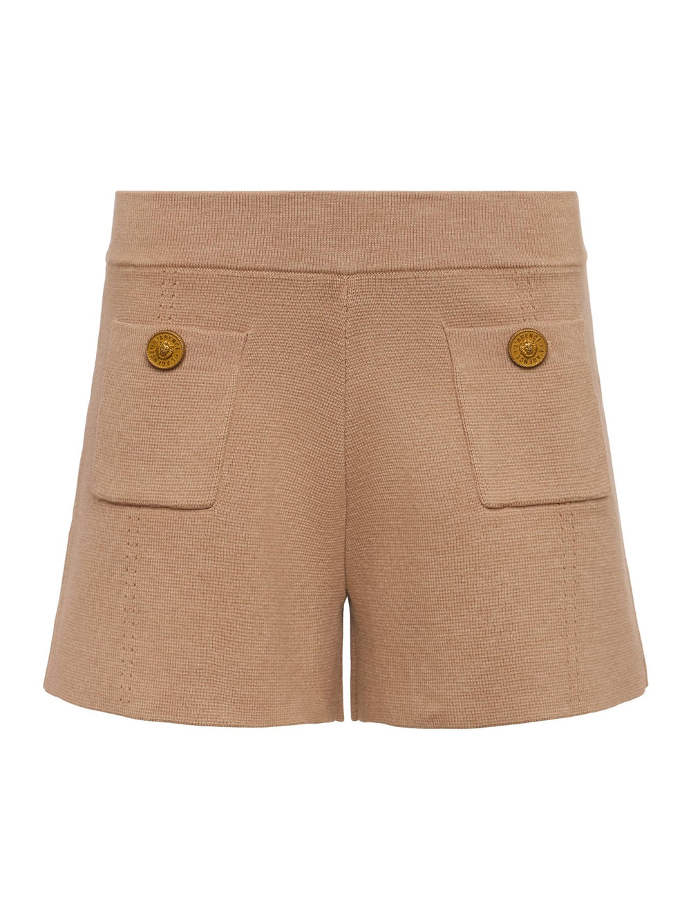Lottie Knit Short in Dark Cappuccino/Gold | L'AGENCE Women