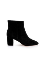 Melanie Suede Bootie in Black Suede | L'AGENCE Women