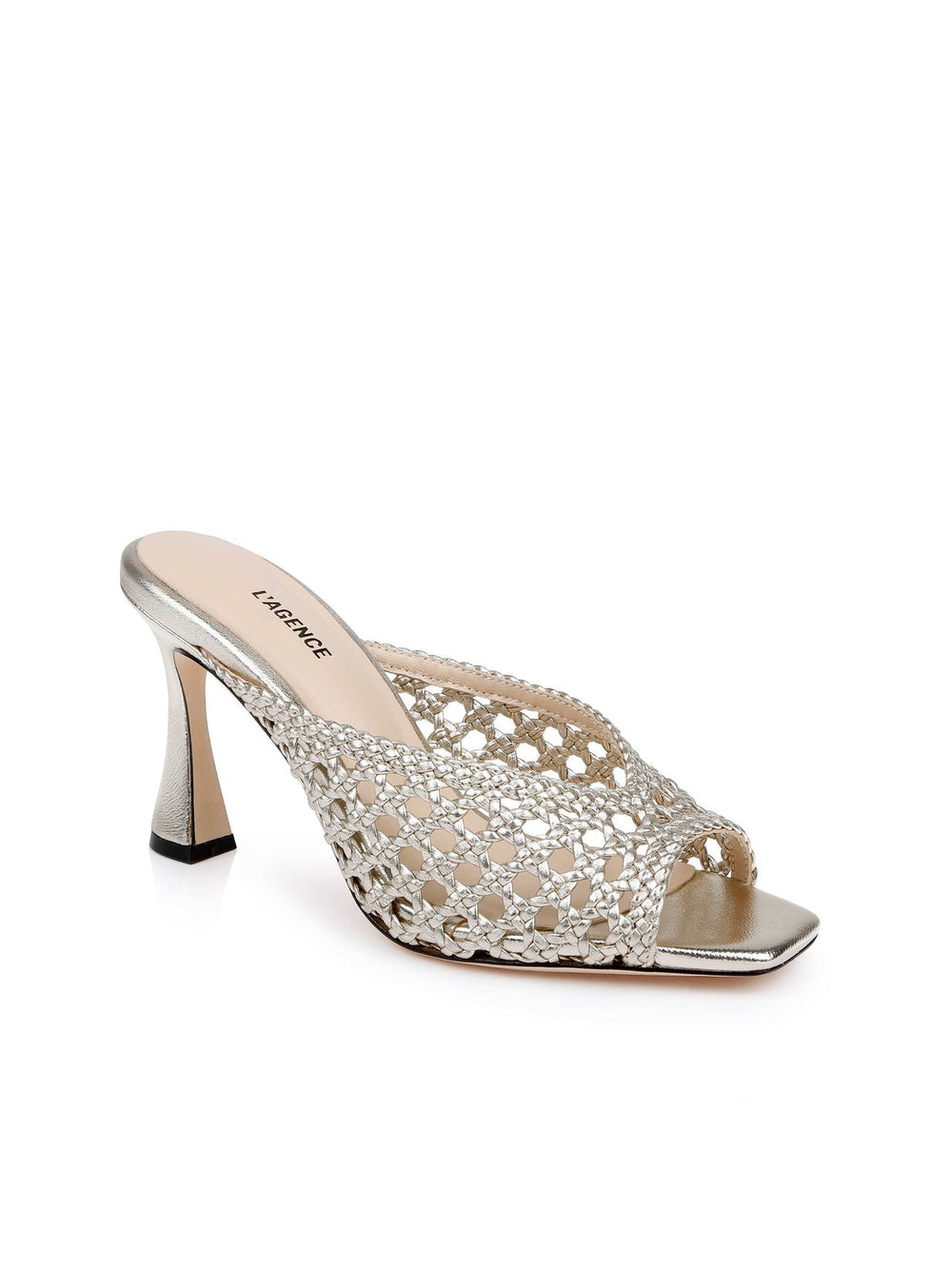 Jacques Leather Mule in Gold Leather | L'AGENCE for sale