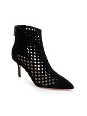 Josefine Suede Bootie in Black Suede | L'AGENCE online
