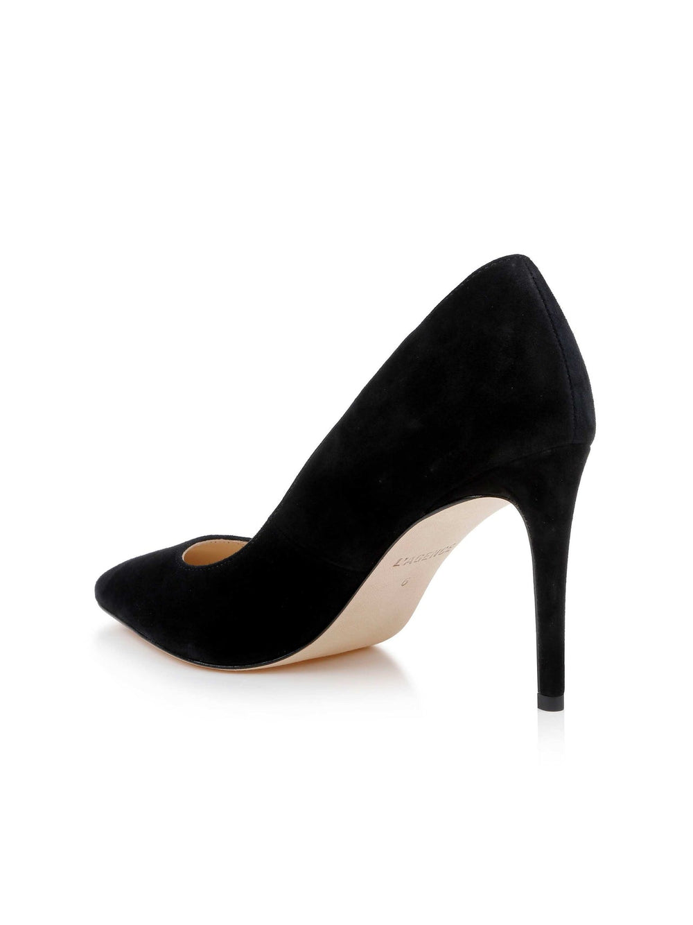 Maelle Suede Pump in Black Suede | L'AGENCE online